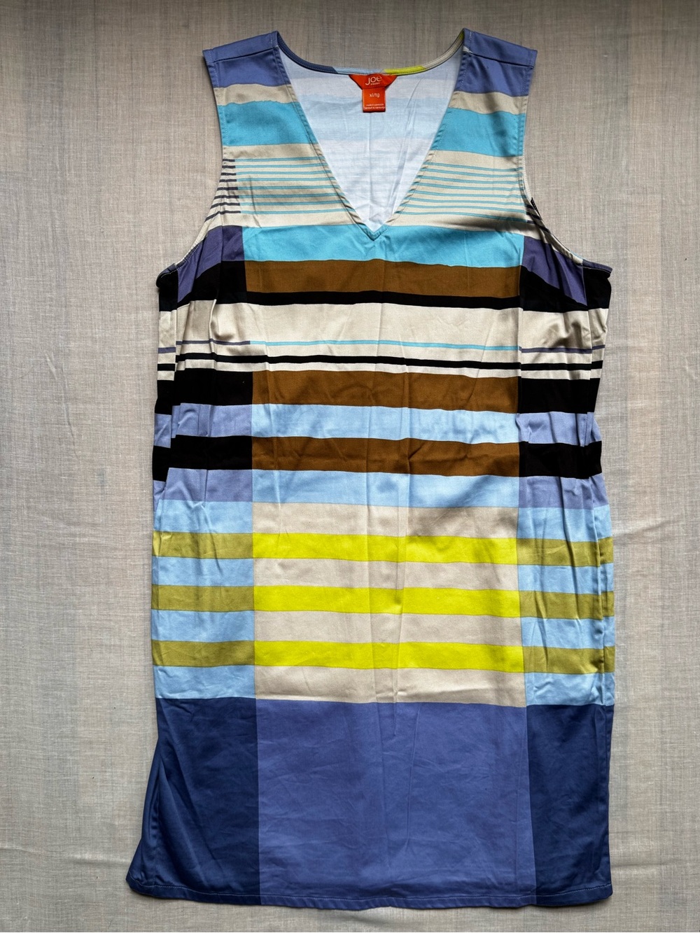 Joe Fresh Striped V-Neck Dress